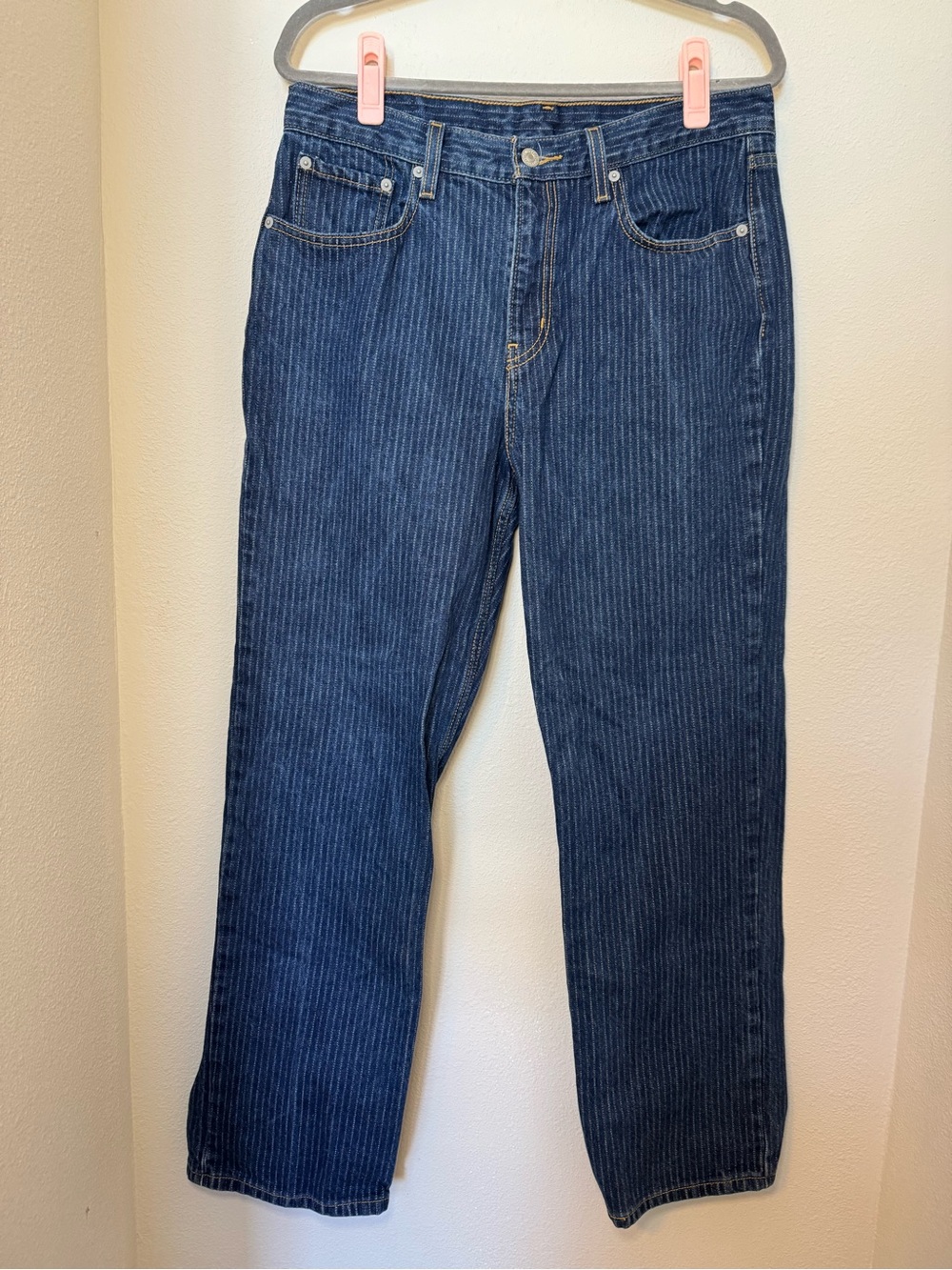 Levi's Low Pro Relaxed Pinstripe Jeans